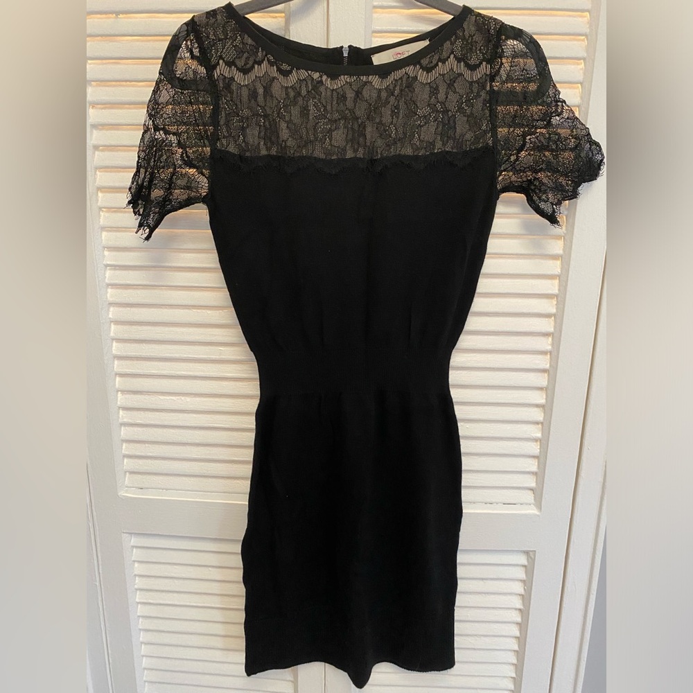 Loft knitted dress with lace, size XXS